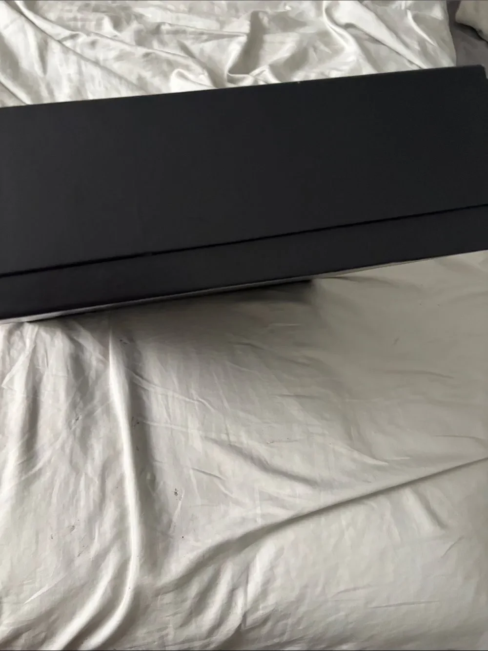 Movado Black Dial Wall Clock with Silver Rim original box with padding